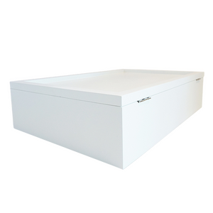 White Coated Wood Keepsake Box