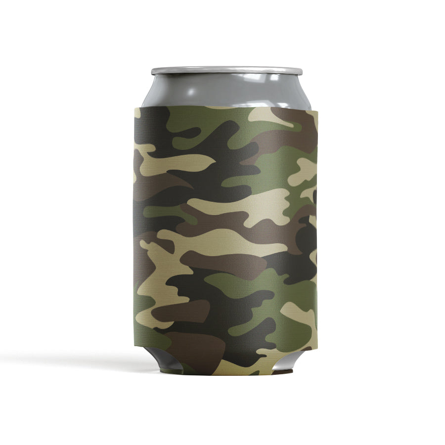 Green Camo Fitted Beverage Insulator for 12oz Can