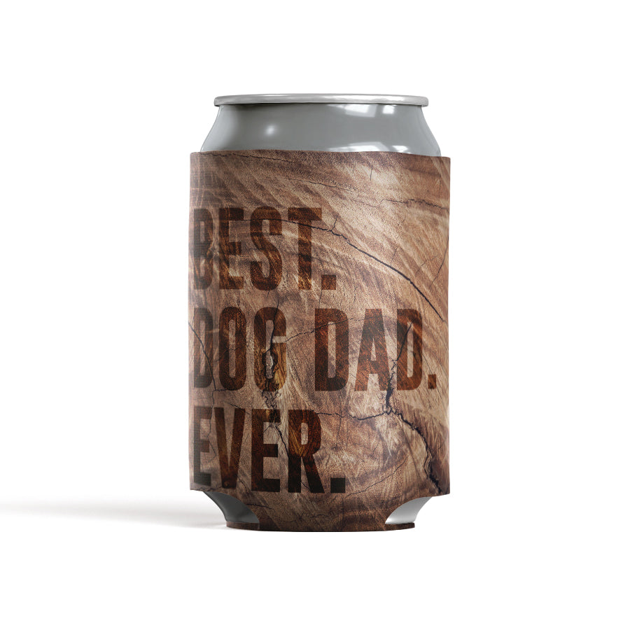 Best Dog Dad Ever Fitted Beverage Insulator for 12oz Can