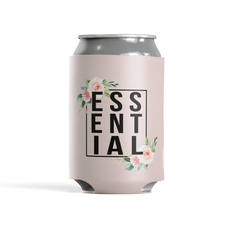 Floral Essential Fitted Beverage Insulator for 12oz Can
