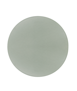 Round Glass Cutting Board with White Bottom
