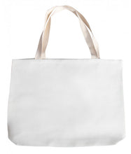 Load image into Gallery viewer, White 14.8&quot; x 16.9&quot; Canvas Tote Bag
