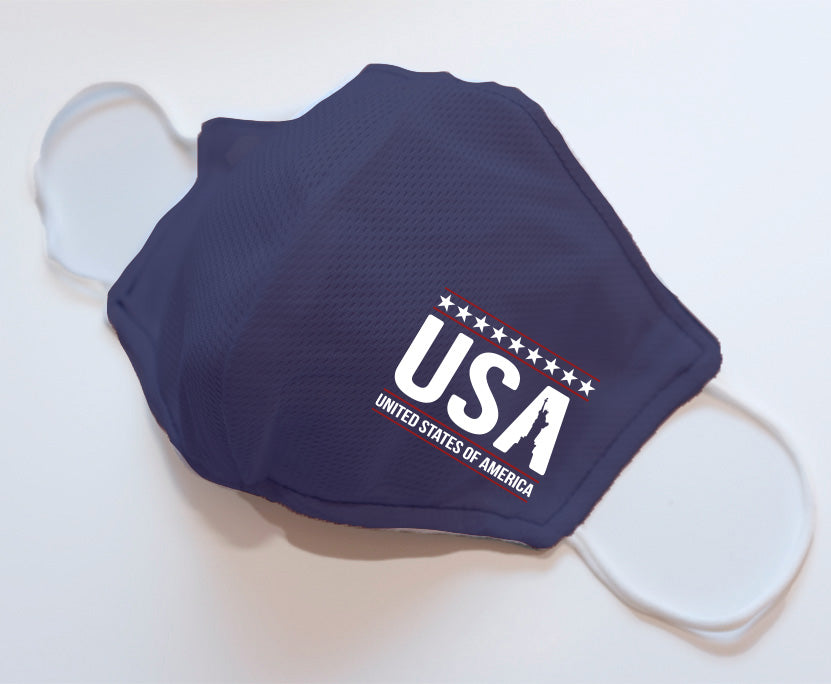 Double Layer, Reversible Face Mask - USA