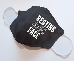 Double Layer, Reversible Face Mask - Resting Mask Face