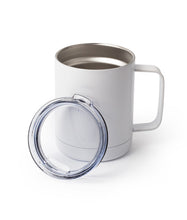 Load image into Gallery viewer, 10 oz White Stainless Coffee Cup
