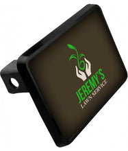 Load image into Gallery viewer, Custom Unisub Black Rectangular Hitch Cover with Aluminum Insert (2&quot; Post)
